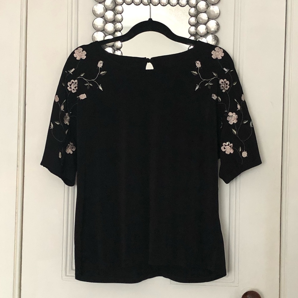 Embroidered Floral Top